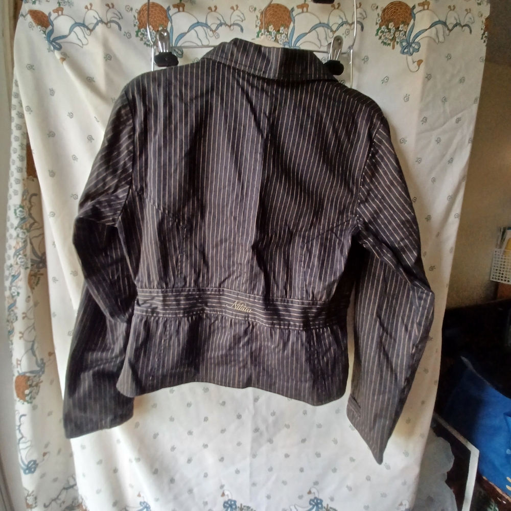 Y2K Black Pinstripe Nikita Blazer - Picture 2 of 2